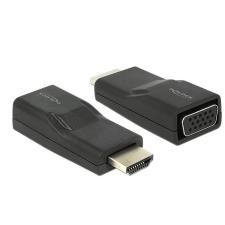 DELOCK Adapter HDMI male > VGA female Black kábel és adapter