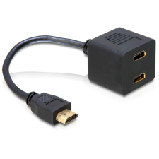 DELOCK Adapter HDMI male to 2x HDMI female kábel és adapter