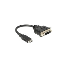 DELOCK adapter HDMI mini C (M) - DVI 24+5 (F) (20 cm) kábel és adapter