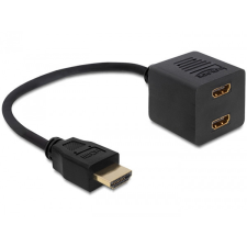 Delock adapter HDMI nagysebességű Ethernet 1x apa > 2x anya kábel és adapter