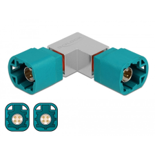 DELOCK Adapter HSD Z apa és HSD Z apa ívelt kábel és adapter