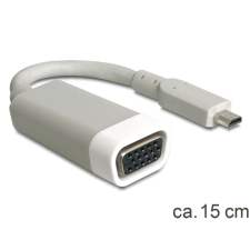 DELOCK Adapter micro HDMI D male --> VGA female (65470) (65470) kábel és adapter