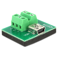 DELOCK adapter Mini USB anya > Terminal Block 6 pines egyéb hálózati eszköz