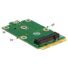 DELOCK Adapter MiniPCIe &gt; M.2 NGFF kábel és adapter
