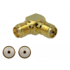 DELOCK Adapter, SMA csatlakozóhüvely apa SMA csatlakozóhüvely 90 3 GHz