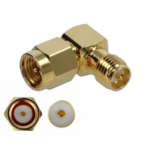 DELOCK Adapter SMA-dugó apa RP-SMA csatlakozóhüvely 90 10 GHz kábel és adapter