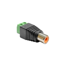 DELOCK Adapter Terminalblock 2Pin -> Cinch Buchse (65418) kábel és adapter