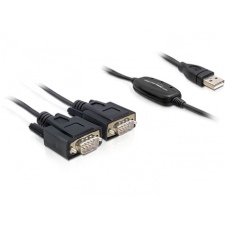 DELOCK Adapter USB 2.0 > 2 x Serial 61886 mobiltelefon kellék