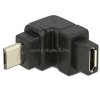 DELOCK Adapter USB 2.0 Micro-B apa > USB 2.0 Micro-B anya elforgatott végű (DL65669)