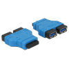 DELOCK adapter USB 3.0 pin header anya > 2 x USB 3.0 Type-A anya - párhuzamosan