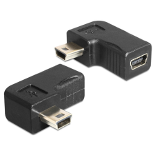 DELOCK Adapter USB-B mini 5 pin male / female 90°angled (65448) kábel és adapter