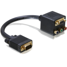 DELOCK adapter VGA apa VGA + 3x Cinch anyára kábel és adapter