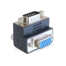 DELOCK Adapter VGA male / female 90° angled (65289) mobiltelefon kellék