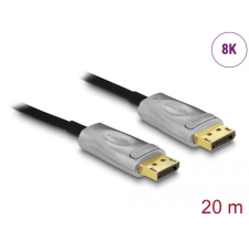 DELOCK aktív optikai kábel DisplayPort 1.4 8K 20 m (85887) (del85887) kábel és adapter