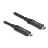 DELOCK Aktív optikai USB-C 8K Video + adat + PD kábel 8 m