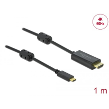 DELOCK aktív USB Type-C - HDMI kábel (DP Alt Mode) 4K, 60Hz 1m fekete (85969) (delock85969) kábel és adapter
