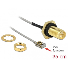 DELOCK Antenna kábel RP-SMA jack bulkhead to MHF I LK plug 1.13 35 cm szélessége 10 mm splash egyéb hálózati eszköz