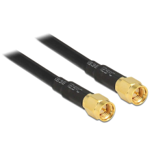 DELOCK antenna kábel SMA dugó > SMA dugó LMR195 5 m kábel és adapter