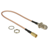 DELOCK Antennakábel F jack válaszfal > SMB dugó RG-316 25 cm
