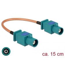 DELOCK antennakábel, FAKRA Z-dugó > FAKRA Z-dugó, RG-316 15cm (89662) (DE89662) kábel és adapter