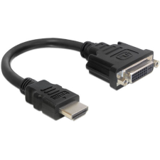 DELOCK Átalakító HDMI-A male to DVI 24+5 female, 20cm kábel és adapter