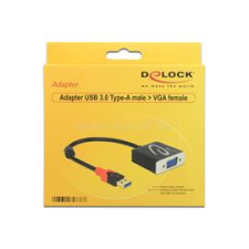 DELOCK Átalakító USB 3.0 to VGA female (DL62738) kábel és adapter