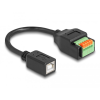  Delock B-típusú USB 2.0 kábel anya - terminal block adapter lenyomó gombbal 15 cm