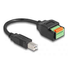  Delock B-típusú USB 2.0 kábel apa - terminal block adapter lenyomó gombbal 15 cm kábel és adapter
