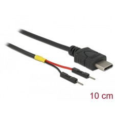 DELOCK C-Típusú USB tápkábel 2 db. különálló tűfejes apa véggel hossza 10 cm kábel és adapter