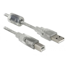 DELOCK Cable A-> B St/St 5.00m transparent (83896) kábel és adapter