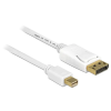DELOCK Cable Mini Displayport 1.2 male > Displayport male 4K 5m