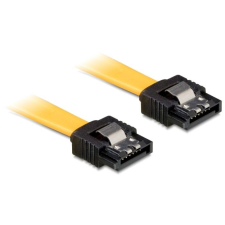 DELOCK cable SATA 10cm straight/straight metal Yellow kábel és adapter