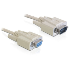 DELOCK Cable Serial RS-232 Sub-D9 male &gt; RS-232 Sub-D9 female 2m extension kábel és adapter