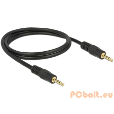 DELOCK Cable Stereo Jack 3.5 mm 4 pin male > male 1m (83435) kábel és adapter