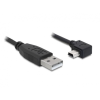 DELOCK Cable USB 2.0-A male -> USB mini-B 5pin male angled 0,5m (82680)