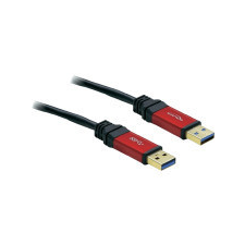 DELOCK Cable USB 3.0-A male / male 2 m Premium (82 kábel és adapter