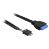 DELOCK Cable USB 3.0 pin header female > USB 2.0 pin header male 30cm