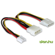 DELOCK Cable Y-power Molex 4pin male -&amp;gt; Molex 4pin kábel és adapter