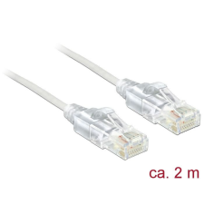 DELOCK CAT6 U-UTP Patch Cable 2m White kábel és adapter