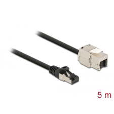 DELOCK CAT6A S-FTP Patch Cable 5m Black kábel és adapter