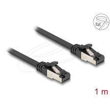 DELOCK CAT8.1 Patch Cable 1m Black kábel és adapter