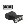 DELOCK D-Sub 15 tűs anya 2 db. RJ45 anya adapter