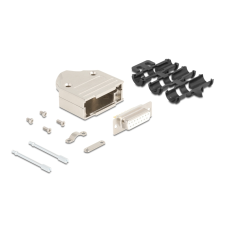 DELOCK D-Sub 15 tűs anya fém házzal (67133) (67133) kábel és adapter
