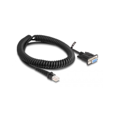 DELOCK D-Sub 9pin -> RJ50 F/M adatkábel 1.5m fekete tekercselt (87996) kábel és adapter
