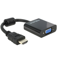 DELOCK Delock 65512 HDMI apa > VGA anya fekete adapter kábel és adapter