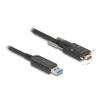 DELOCK Delock Aktív optikai kábel USB 10 Gbps-A apa - USB Type-C apa csatlakozó csavarokkal az oldalain, 15 m