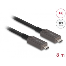 DELOCK Delock aktív optikai USB-C videó + adat + PD kábel 8 m kábel és adapter
