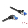 DELOCK DeLock CAT6A S-FTP Patch Cable 0,5m Black