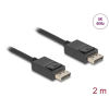 DELOCK DeLock DisplayPort cable 8K 60 Hz 40 Gbps 2m Black