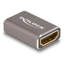 DELOCK Delock HDMI adapter anya - anya 8K 60 Hz szürke fém kábel és adapter